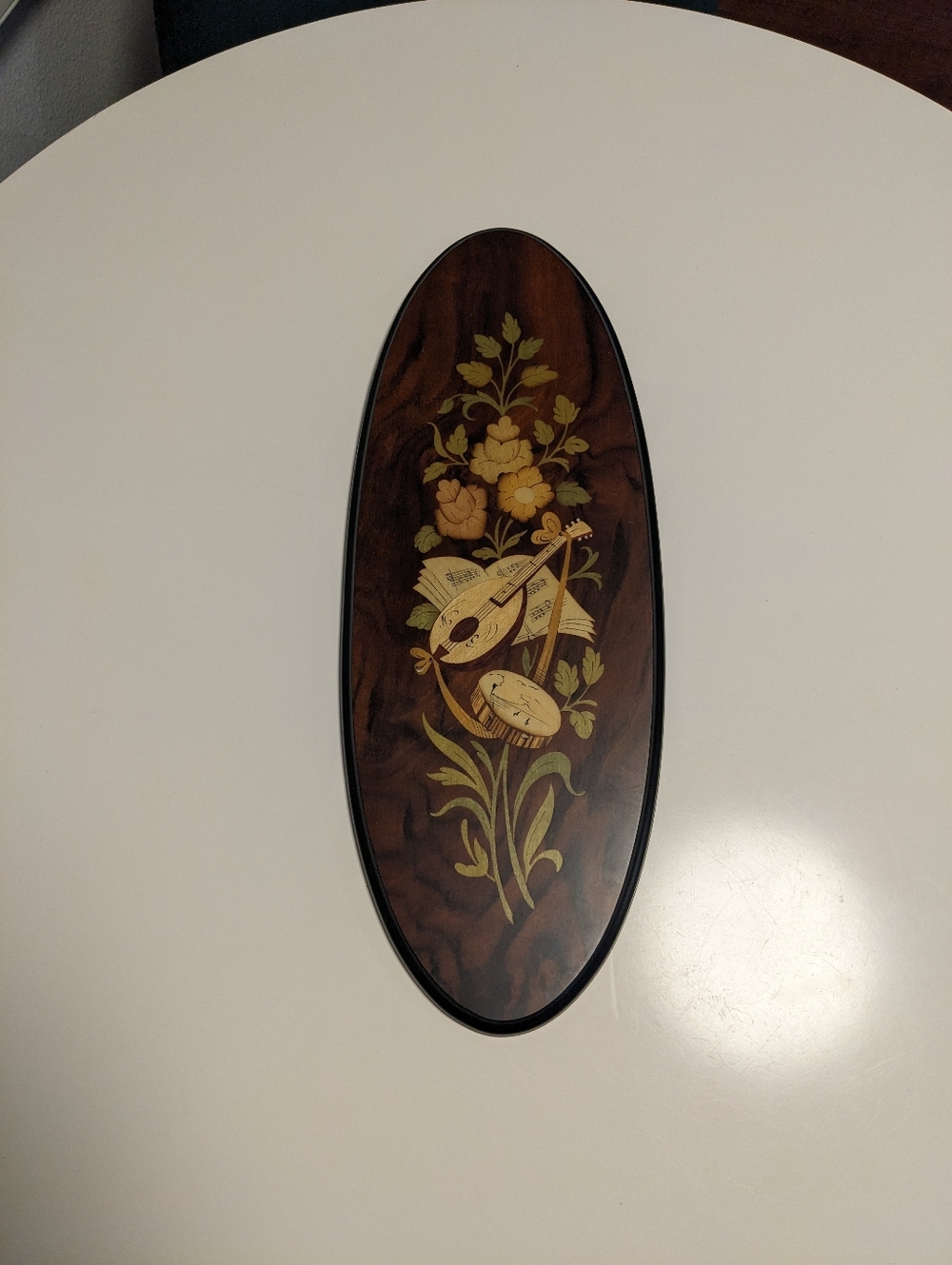 Notturno Intarsio Inlaid Wood Wall Plaque